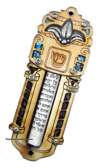 HAND MADE WOOD MEZUZAH