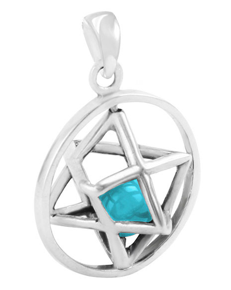 Kabbalah Merkabah Sterling Silver Pendant