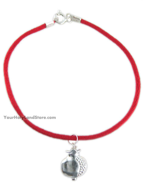 Kabbalah Red String Bracelet with Pomegranate Pendant