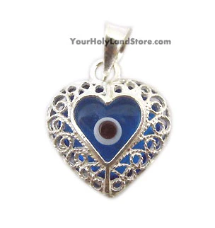 Evil Eye Protection and Luck Filigree Pendant