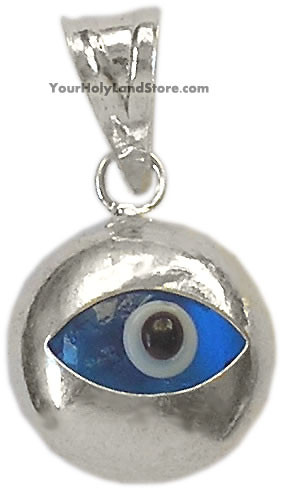 Sterling Silver Evil Eye Protection Pendant