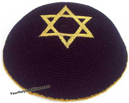 Knit Star of Magen David Kippah