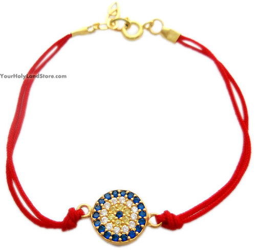 Red String St Silver Kabbalah Bracelet