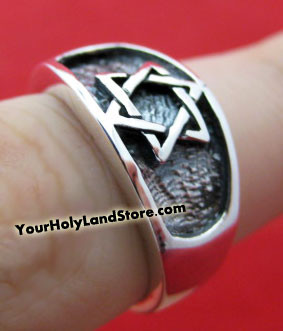 Sterling Silver STAR OF DAVID RING