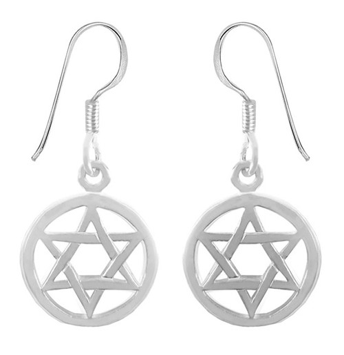 Sterling Silver STAR OF MAGEN DAVID EARRINGS