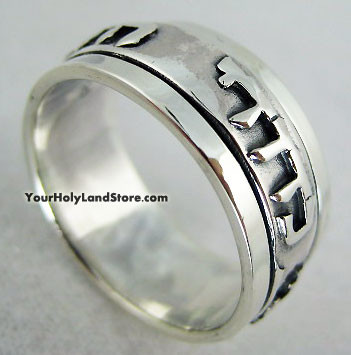925 STERLING SILVER ANI LEDODI VEDODI LI ROTATING RING
