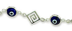 Silver Evil Eye Protection Bracelet