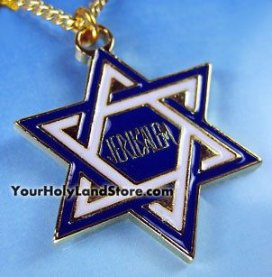 24K Gold Plated STAR OF MAGEN DAVID NECKLACE