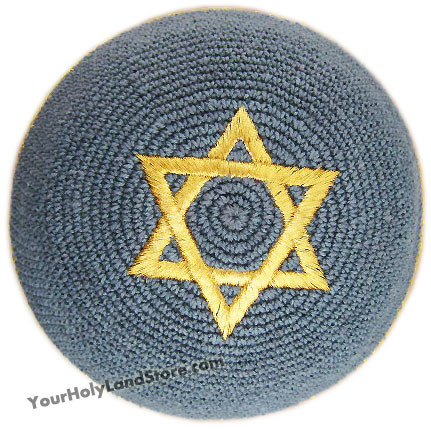 Gold Star of David Kippah