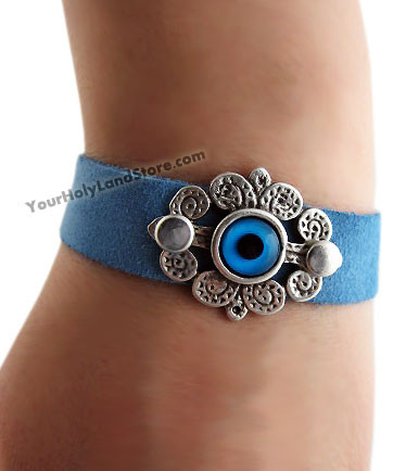 EVIL EYE PROTECTION SUEDE BRACELET