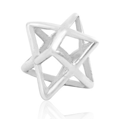 Sterling Silver Kabbalah Merkaba Charm