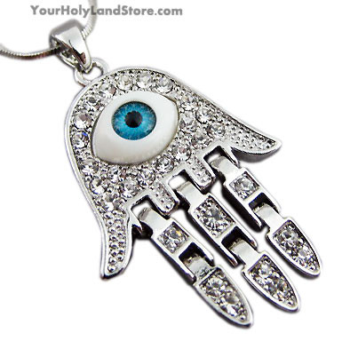 Evil Eye Protection Hand Necklace