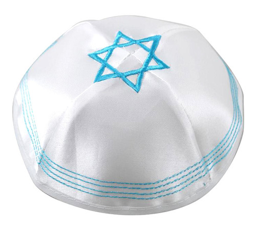 WHITE BIG KIPPAH