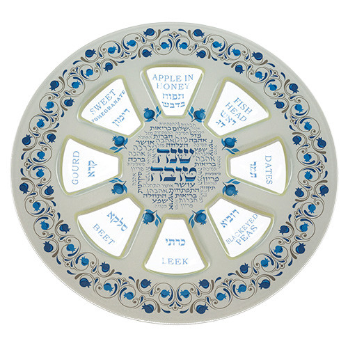 Rosh HaShanah Pomegranate Simanim Plate