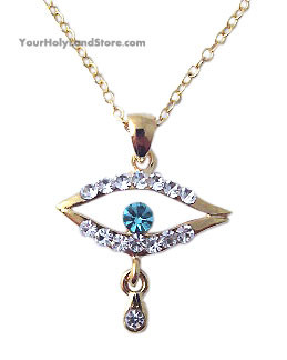 Gold Plated Evil Eye Necklace
