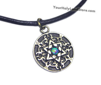 Star of Magen David Necklace with Blessing
