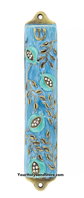 Mezuzah Case with Pomegranates