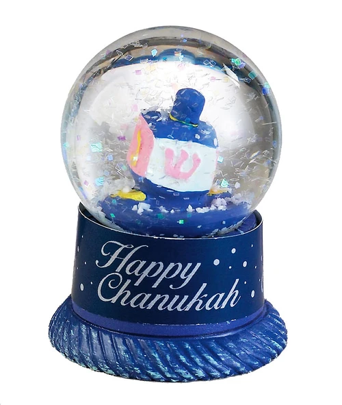 Chanukah Snow Globe with Dreidel