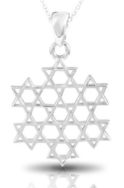 925 Sterling Silver Star of David Pendant