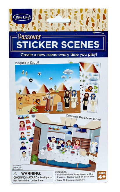 Passover Sticker Scene with Reusable Stickers