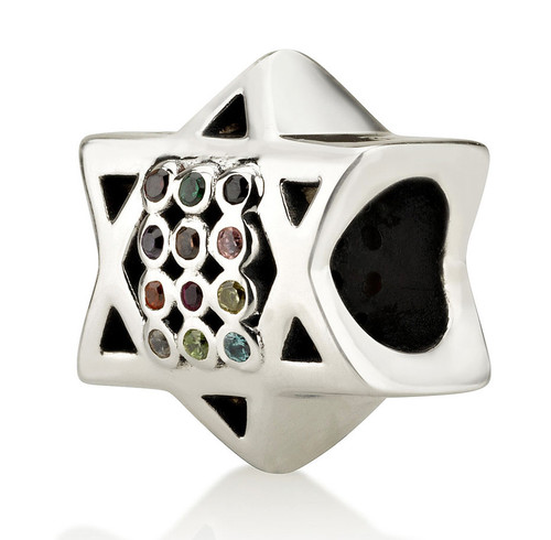 Star of David Charm Bead