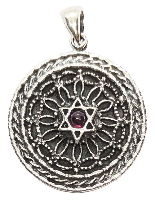 I Will Not Fear Any Evil Silver Pendant with Star of David