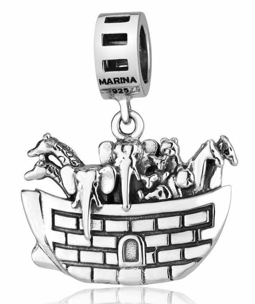 イスラエル　ユダヤ　ノアの方舟　銀オブジェ　silver925 台座含め297g Jewelry - Jewish Charms - Page 1 - YourHolyLandStore