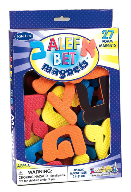 Alef Bet Foam Magnets
