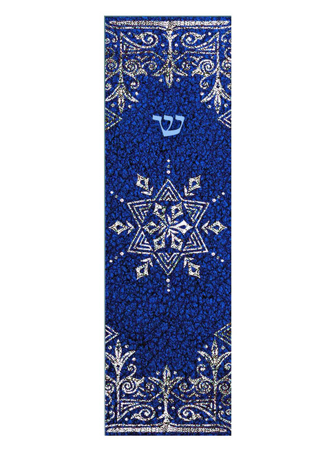 Blue Car Mezuzah - Star of David