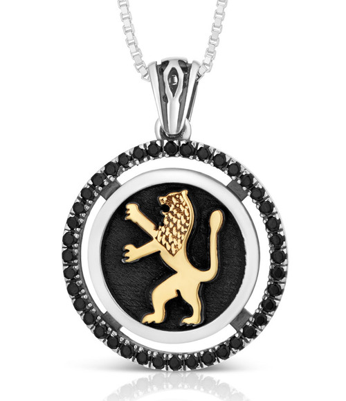 925 Silver Lion of Judah Eilat Stone Pendant | Yoelsjewelry.com –  yoelsjewelry