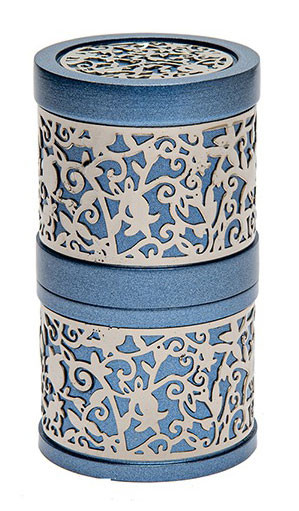 Travel Havdalah Set - Candle Holder & Spice Box - Turquoise