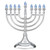 Silver Electric Hanukkah Menorah