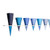 Anodized Aluminum Hanukkah Menorah - Blue Cones