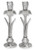 Iris Shabbat Candlesticks