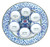 Porcelain Passover Seder Plate - Hamsa Design
