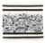 Embroidered Tallit Bag - Jerusalem in Black and Gray
