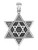 Star of David Pendant - 925 Sterling Silver