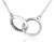 Silver Ani LeDodi Interlocking Rings Necklace 