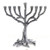 Tree of Life Hanukkah Menorah - Rustic Pewter