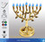 Color Changing LED Tree of Life Hanukkah Menorah with Remote