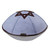 Light Blue Denim & Italian Leather Kippah with Star of David