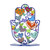 Hamsa Stand - Colorful Hearts
