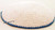 White Kippah With Blue Trimming