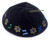 Hebrew Letters and Jewish Stars Kippah