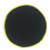 Black Knitted Kippah with Yellow Trimming