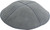 Gray Leather Kippah