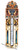 Jewish Mezuzah with Scroll and Menorah