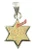 STERLING SILVER & WHITE OPAL STAR OF DAVID NECKLACE