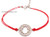 Sterling Silver Red String Kabbalah Bracelet + Hamsa