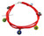 KABBALAH RED STRING BRACELET with Colorful Evil Eyes